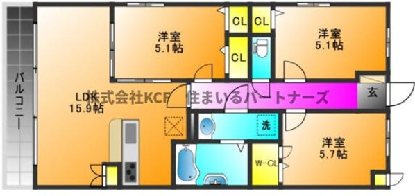 ソレイユメゾンの物件間取画像